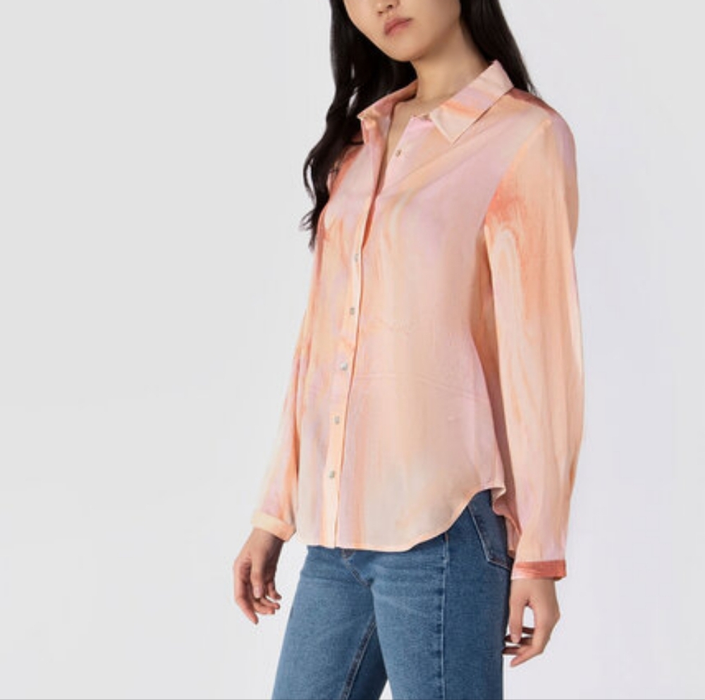 Dex Chiffon Button Front Blouse - Picture 2 of 2
